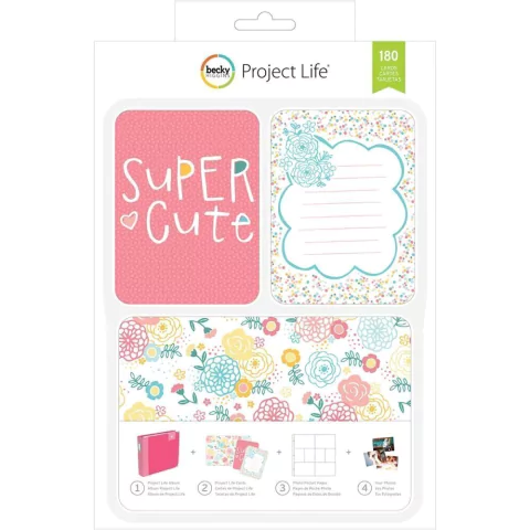 KIT DE 180 TARJETAS PARA PROJECT LIFE BECKY HIGGINS SUPER CUTE - comprar online