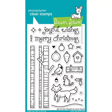 Kit de Sellos y Troqueles Joy To The Woods Lawn Fawn