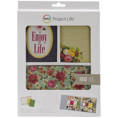 KIT DE 180 TARJETAS PARA PROJECT LIFE BECKY HIGGINS ENJOY LIFE - comprar online
