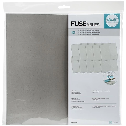 Set 10 Hojas Polipropileno Fuseables 30x30cm We R - comprar online