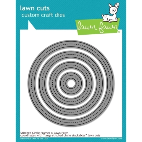 Set 4 Troqueladoras de Circulos c/Costura Frames Lawn Fawn