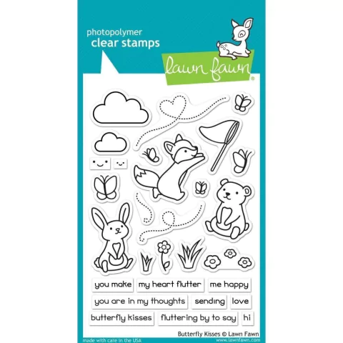 Kit de Sellos y troqueles Butterfly Kisses Lawn Fawn