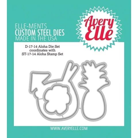 Set sellos y Troqueles Anana Aloha Die Set Avery Elle