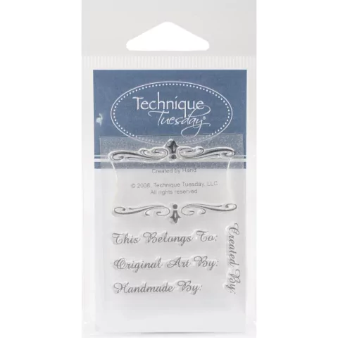 Sellos de Frases Created By Hand Technique Tuesday