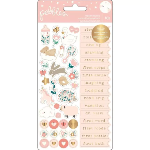 Stickers x 101 Night Night Baby Girl Pebbles - comprar online