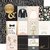 Papel bi-faz 3x4 Journaling Cards W/Gold Foil 31 x 31cm Echo Park Paper