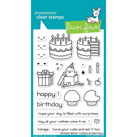 Kit de Sellos y Troqueles Birthday Before 'n Afters Lawn Fawn