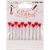Pack 10 Stickers de Alfileres de Corazones rojos DC