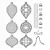 Set de Troqueles de Ornamentos Navidenos OH MY 836 - comprar online