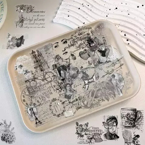Set 50 Ephemeras Transparentes PET Love Letter - comprar online