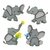 Botones decorativos Tiny Trunks Dress it Up