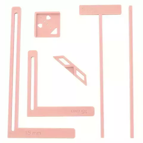 Set de 6 Herramientas / Guias para Encuadernacion Rosas OH MY - comprar online
