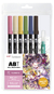 Set para Manga de 6 Marcadores Brush Pen + Waterbrush Flowers Tombow - comprar online