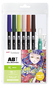 Set para Manga de 6 Marcadores Brush Pen + Waterbrush Wind Tombow - comprar online
