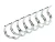 Anillos espirales metalicos Plata D16mm ( 5/8" ) x 4 unidades Renz