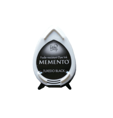 Almohadilla de Tinta Dew Drop Color Tuxedo Black Memento Tsukineko