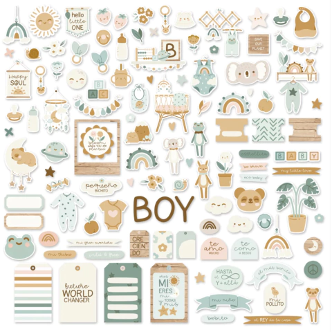 Set Die Cuts Mintopia Baby Bloom Boy