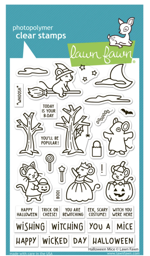 Kit de Sellos y Troqueles Halloween Mice Lawn Fawn - comprar online