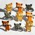 Brads Broches Mariposa De gatitos Eyelet Outlet 12 Unidades