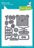 Troqueles Tiny Gift Box Panda and Bear Add-on Lawn Fawn - comprar online