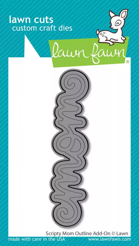 Troqueladora Scripty Mom Outline Add-On Lawn Fawn - comprar online