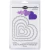 Set de 5 troqueles de corazones con ondas Sizzix - comprar online
