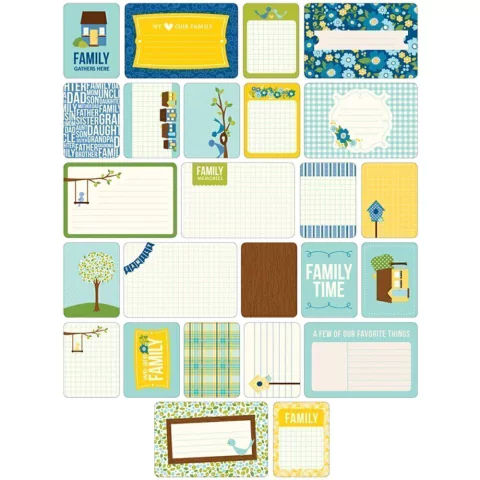 KIT DE 60 TARJETAS PARA PROJECT LIFE BECKY HIGGINS FAMILY