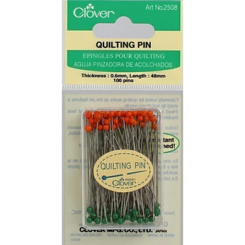 Set de 100 Alfileres de Cabeza redonda para Quilting Clover - comprar online