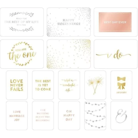 KiT DE 12 TARJETAS PARA PROJECT LiFE Southern Weddings Edition