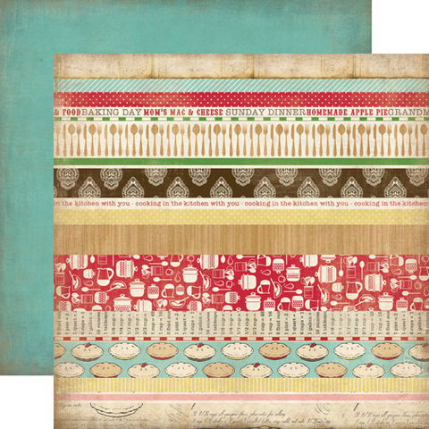 Papel bi-faz Baking Border Strips 30,5 x 30,5 cm de 200 gr - comprar online