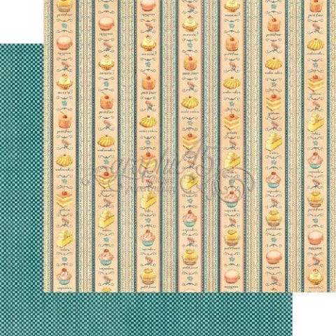 Papel bi-faz PETITS FOURS -CAFE PARISIAN 30,5 x 30,5 cm de 180 gr Graphic 45