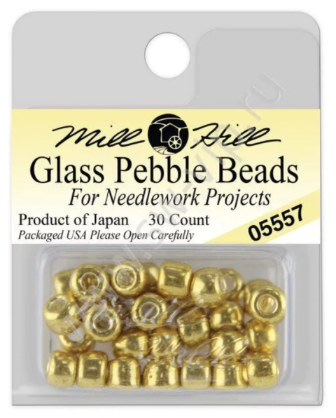 Perlas para coser de Vidrio Old Gold 5.5mm x 30 unidades Mill Hill (copia)