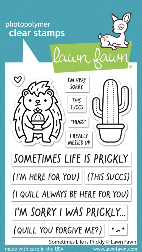 Kit de Sellos y Troqueles Sometimes Life Is Prickly Lawn Fawn
