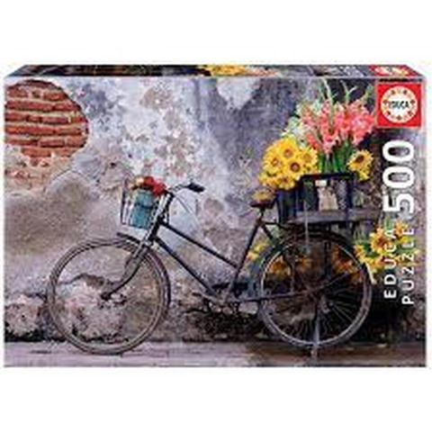 Puzzle 500 Piezas Bicycle With Flowers