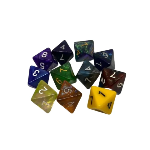 Dado Acrílico 6 Caras de Rol x Unidad