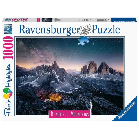 Puzzle Ravensburger Three Peeks Dolomites 1000 Piezas