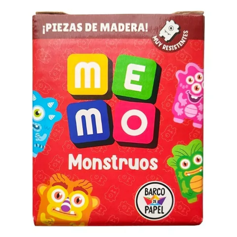 Juego de memoria clásico memo monstruos caja