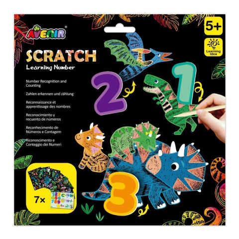 Scratch Números 7 Hojas - comprar online