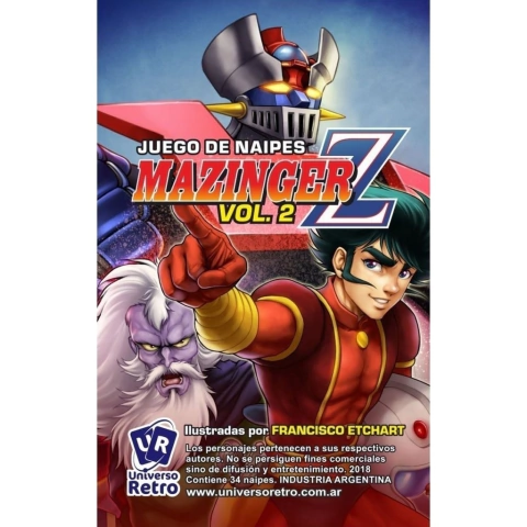Cartas Tope Y Cuartet Mazinger Z Vol 2