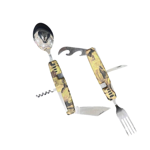 Cubiertos Camping Camuflados - comprar online