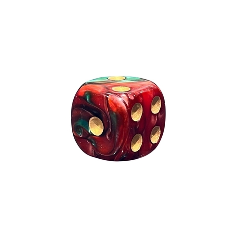 Dado 16 mm Verde Rojo Dorado - comprar online