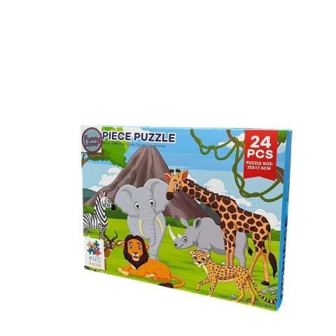 Puzzle 24 Piezas 27x17,50 cm Animales en la Selva 2 - comprar online