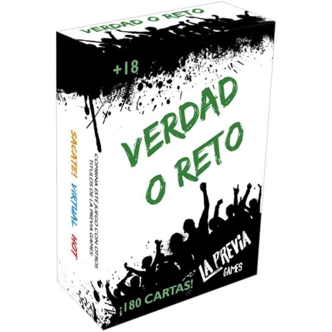 Verdad o reto juego caja