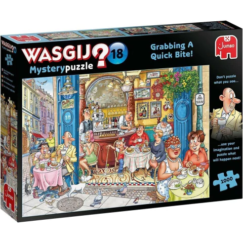 Puzzle Grabbing a Quick Bite! Wasgij Mistery 18 1000 Piezas Jumbo