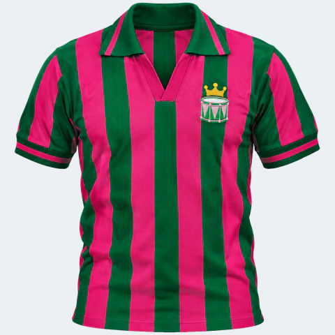 Camisa Carnaval Heritage – Verde e Rosa | Autêntica Retrô