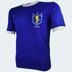 Camisa Canarinho Retrô 1982 Azul + Brinde Exclusivo - loja online
