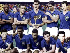 Camisa Retrô Brasil copa do mundo de 1958 Pelé + Brinde Exclusivo - loja online