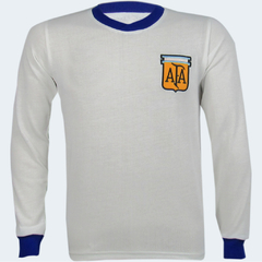 Camisa Argentina Retro anos 80 manga longa + Brinde Exclusivo