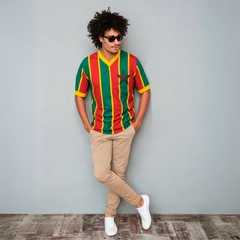 Camisa Retrô Gana anos 80 listada + Brinde Exclusivo - Autêntica Retrô 