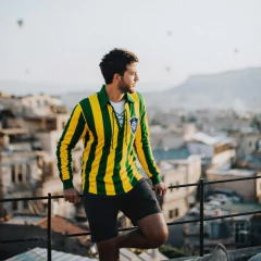 Camisa Brasil Retrô listada 1916 manga longa + Brinde Exclusivo na internet